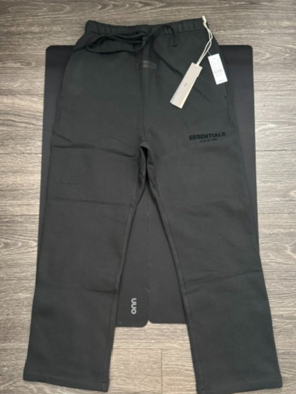 ESSENTIALS Fear of God Black Limo Sweatpants Relaxed (Open leg) Jogger BWT & BAG